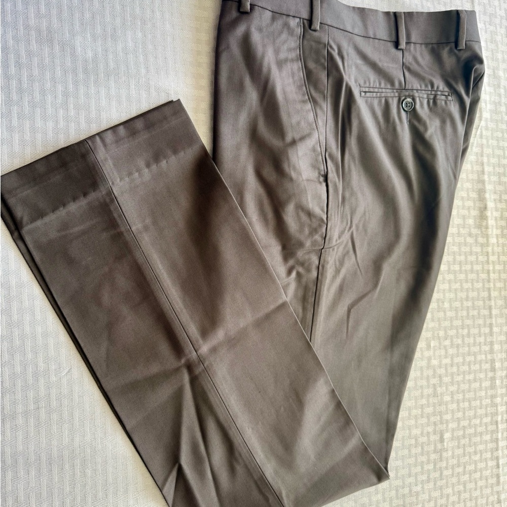 Park‎ Avenue Mens Super Slim Fit Dress Pants Brown Trousers 82cm PMTZ03581-G5